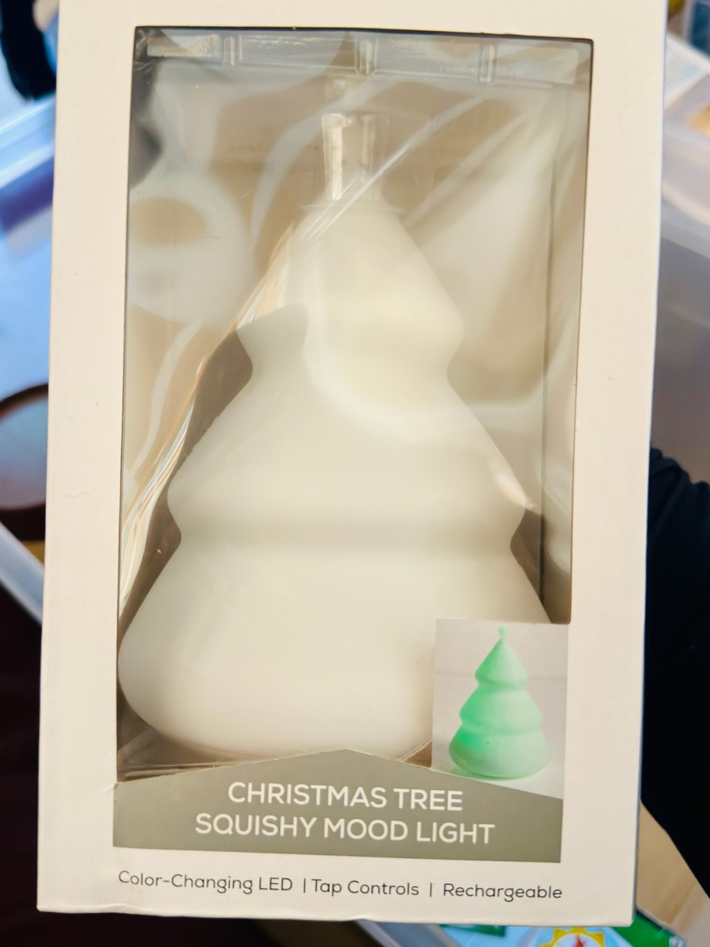 Christmas Tree Squishy Mood Light - White Color